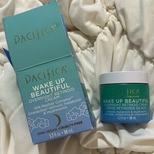 NEW Pacifica Wake Up Beautiful Overnight Retinoid Cream 1.7oz melatonin,mushroom